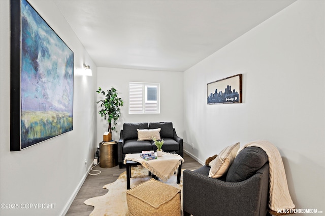 521 N St, Anchorage, AK 99501 - living room with baseboards and wood finished floors