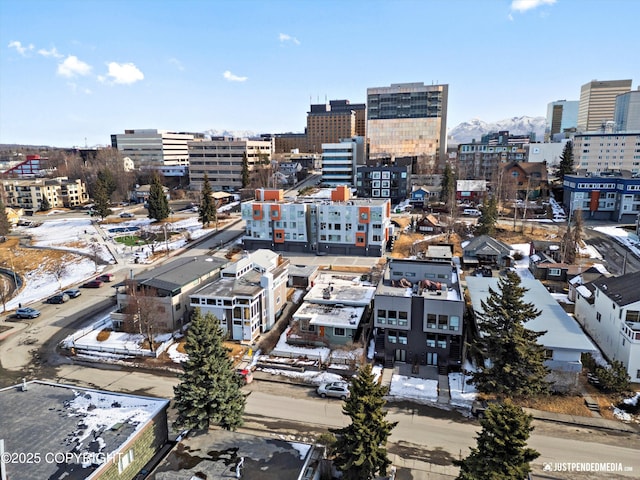 521 N St, Anchorage, AK 99501 - birds eye view of property with a view of city