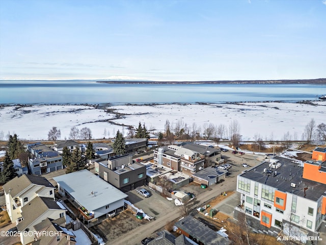 521 N St, Anchorage, AK 99501 - drone / aerial view featuring a water view