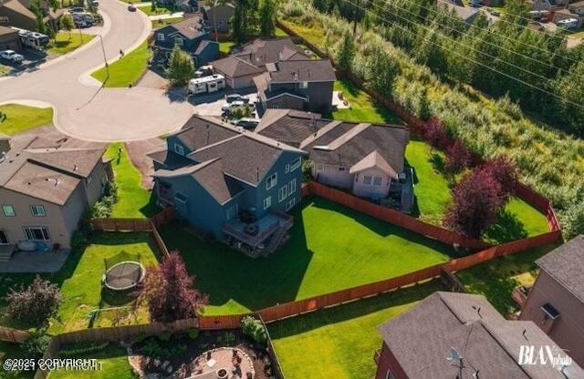 bird's eye view featuring a residential view