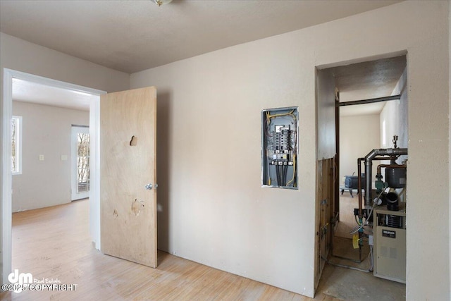 interior space featuring light wood finished floors