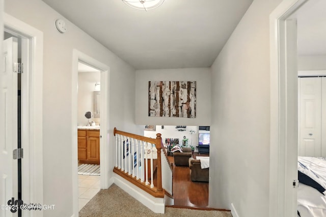 7210 Akutan Cir, Anchorage, AK 99504 - hall with baseboards and a sink