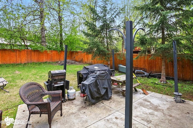 7210 Akutan Cir, Anchorage, AK 99504 - view of patio / terrace featuring grilling area