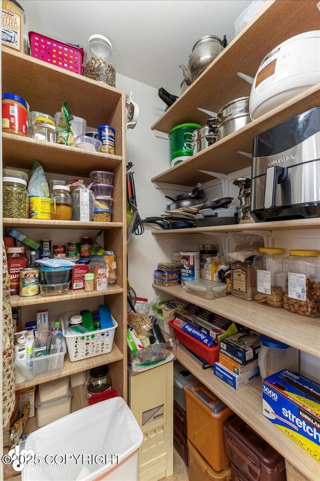 view of pantry