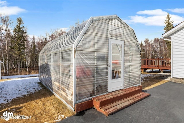 view of greenhouse