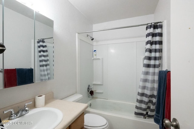 408 Haller St, Kenai, AK 99611 - full bath with toilet, shower / tub combo, and vanity