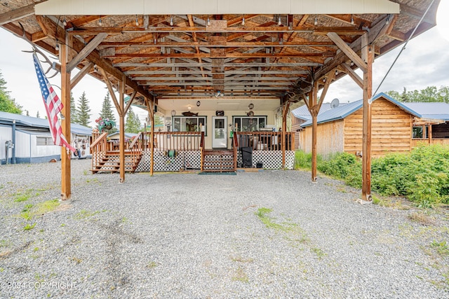 view of patio featuring covered porch