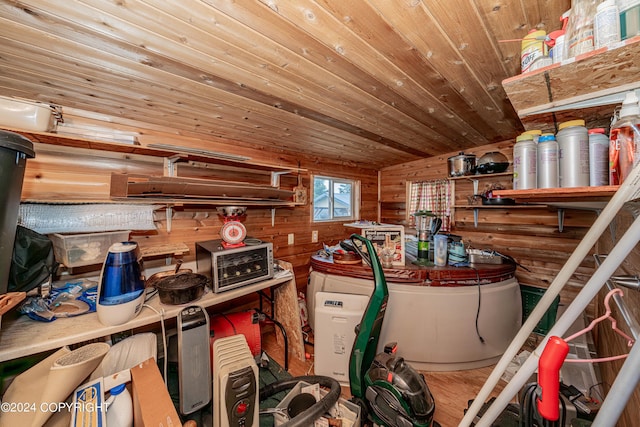 view of storage room