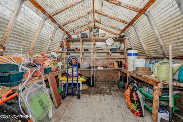 view of storage room