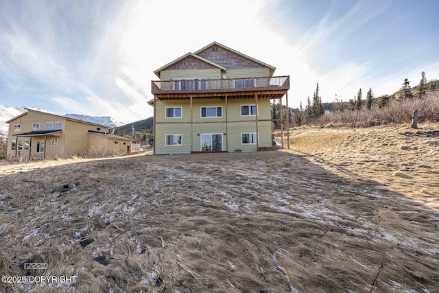 view of rear view of property