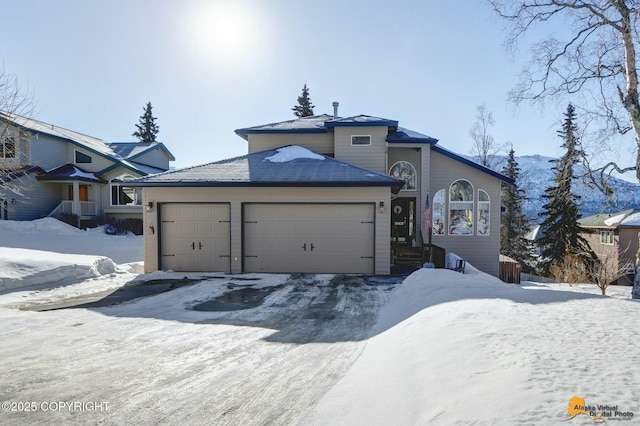 view of front of house featuring an attached garage