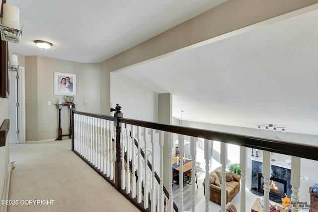 20420 Williamsburg Dr, Eagle River, AK 99577 - hall with light carpet and baseboards