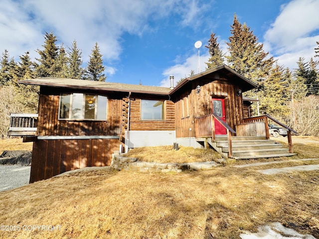 view of chalet / cabin