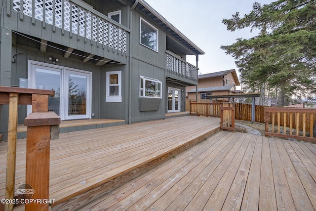 view of wooden terrace