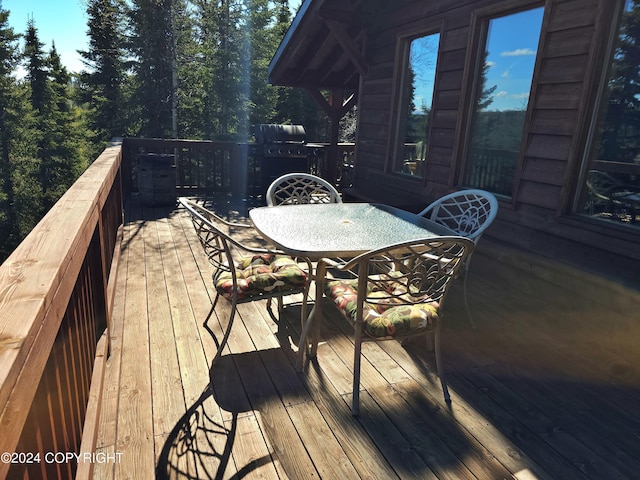 view of wooden terrace