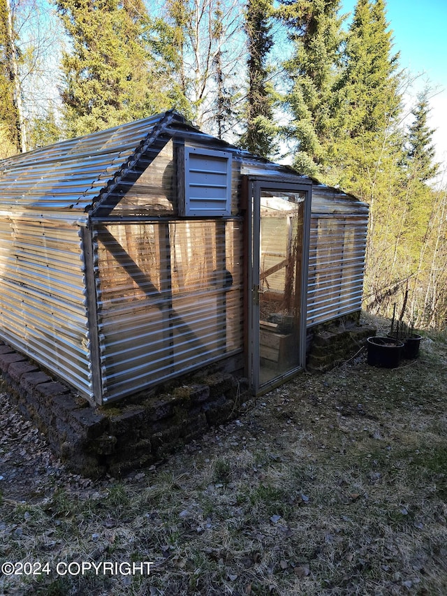 view of poultry coop