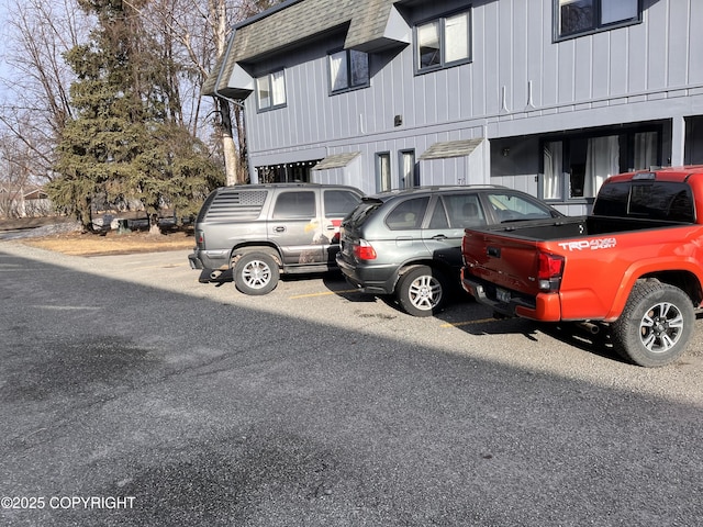 view of uncovered parking lot