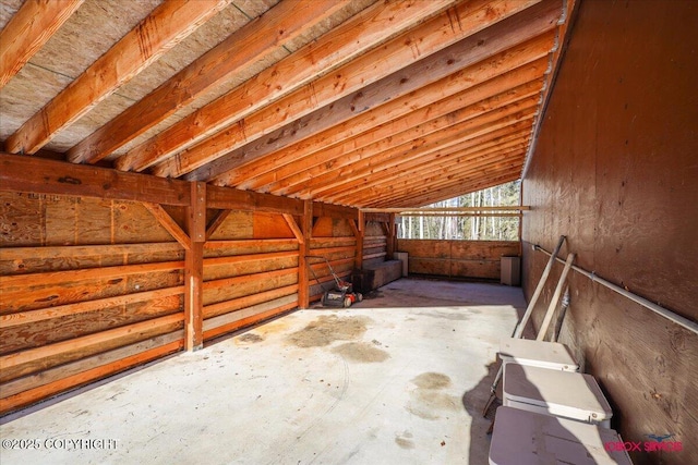 view of attic