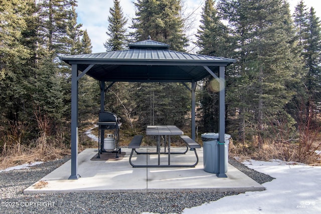 35376 Betty Lou Dr, Sterling, AK 99672 - view of patio with a gazebo and grilling area