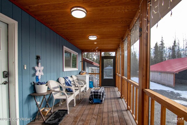 35376 Betty Lou Dr, Sterling, AK 99672 - wooden terrace featuring a porch