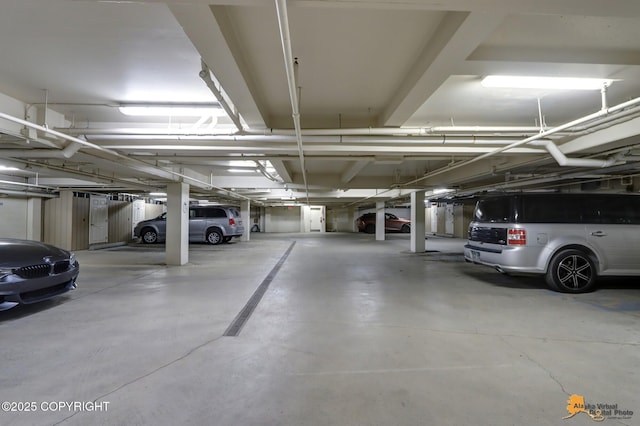 view of parking deck