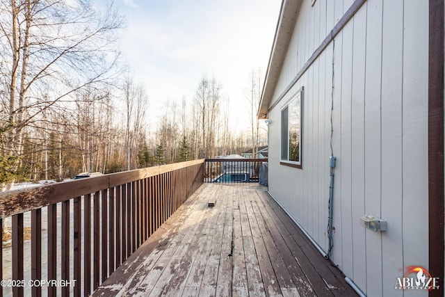 view of wooden terrace