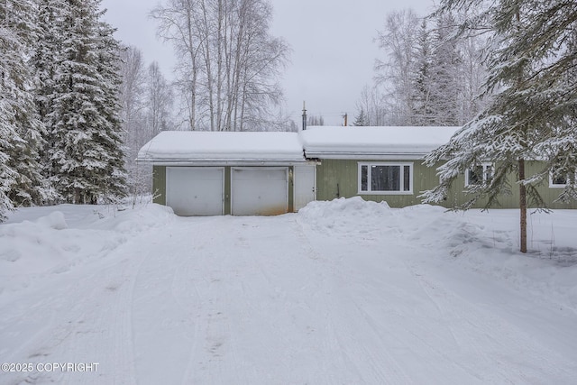 view of front of house with an attached garage