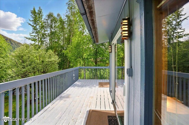 24508 Reese Rd, Chugiak, AK 99567 - view of wooden deck
