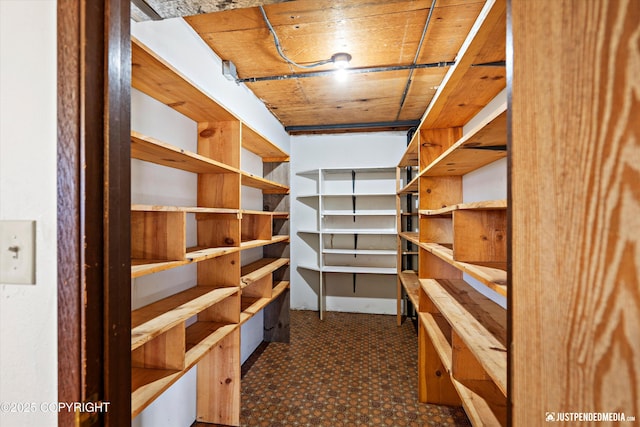 view of storage room