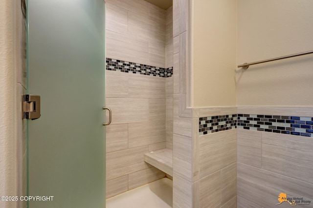 1091 Northpointe Bluff Dr, Anchorage, AK 99501 - bathroom with a stall shower