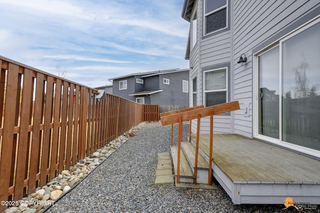 1091 Northpointe Bluff Dr, Anchorage, AK 99501 - fenced backyard featuring a deck