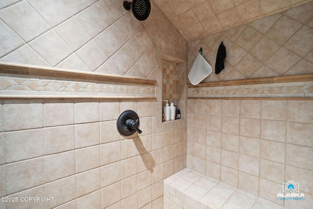 19136 S Birchwood Loop Rd, Chugiak, AK 99567 - full bathroom with tiled shower