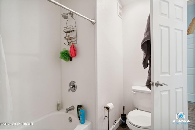 19136 S Birchwood Loop Rd, Chugiak, AK 99567 - bathroom with shower / washtub combination and toilet