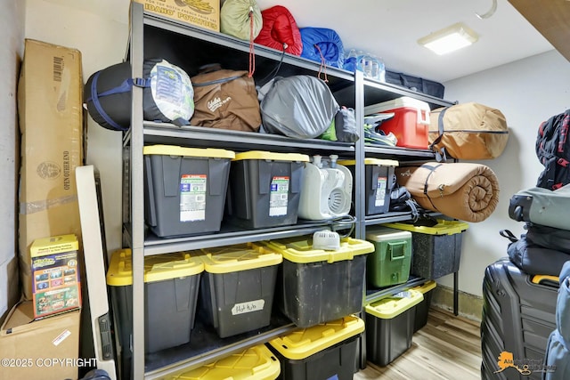 view of storage area