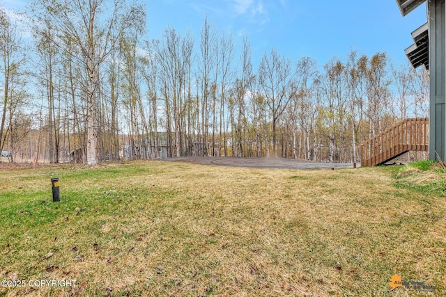 2751 N Barrys Resort Dr, Wasilla, AK 99654 - view of yard featuring stairs
