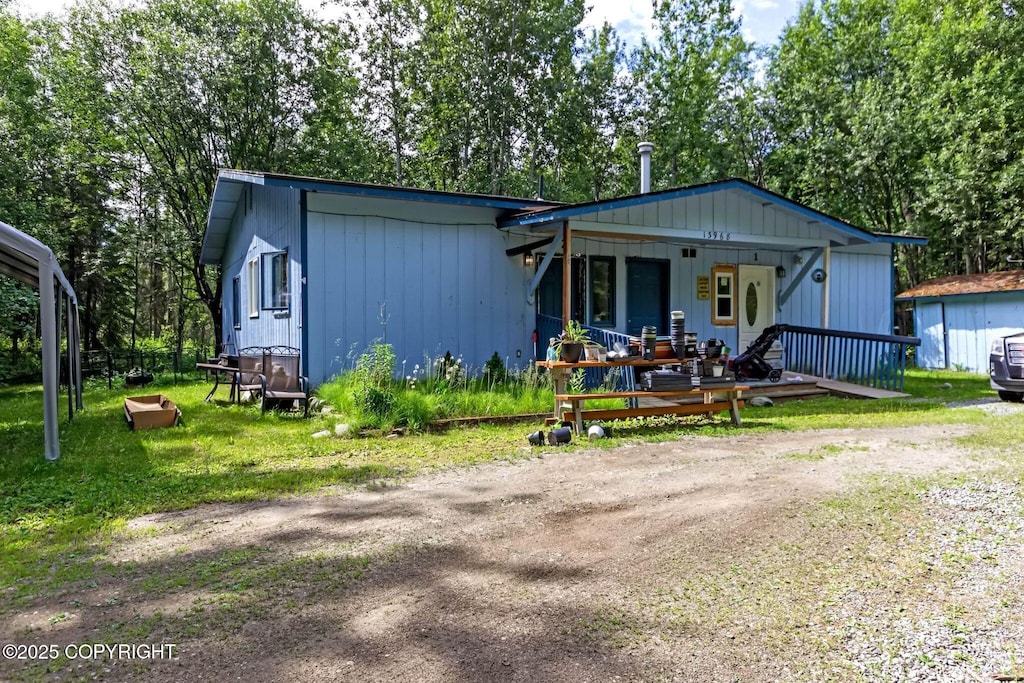 13968 W Holly Loop, Big Lake, AK 99623 - view of front of property with covered porch