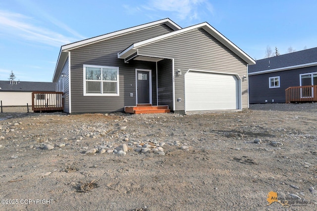 ranch-style home with an attached garage