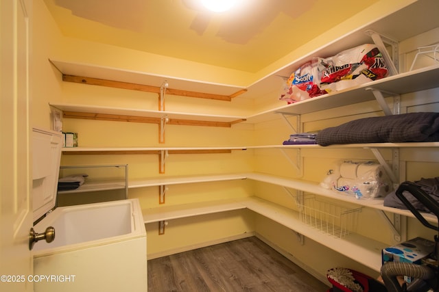 pantry with a sink