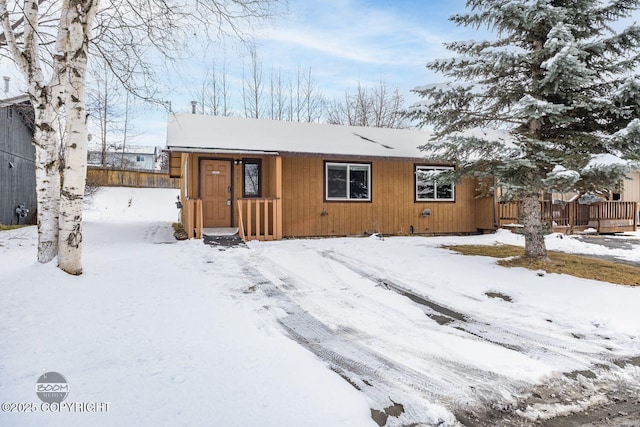 view of chalet / cabin