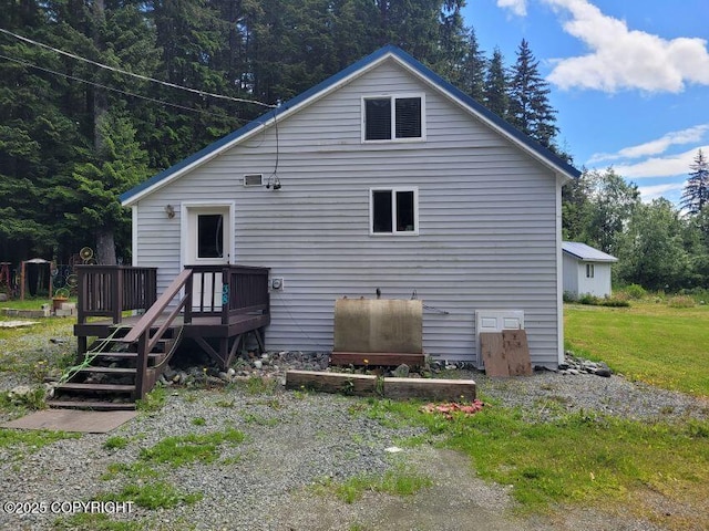 38 Helms Loop Spur, Haines, AK 99827 - back of house featuring heating fuel