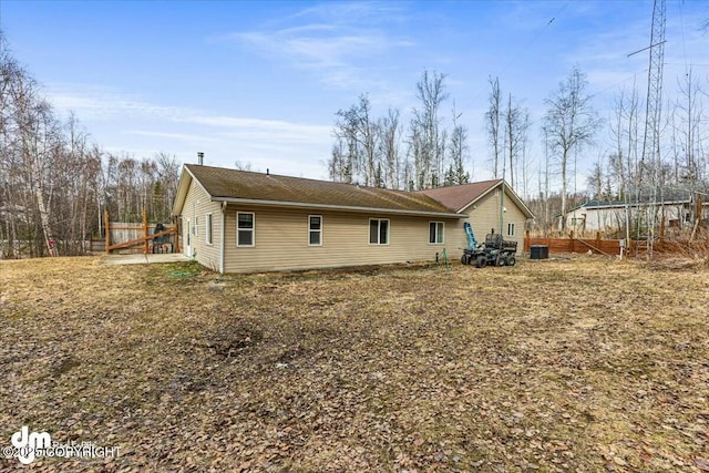 view of back of property