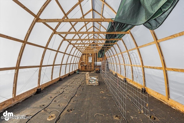 interior space with lofted ceiling