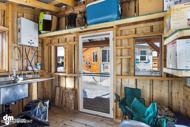 view of storage area