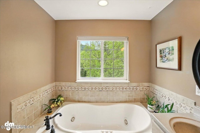 19016 Mountain Point Cir, Eagle River, AK 99577 - full bathroom with a whirlpool tub