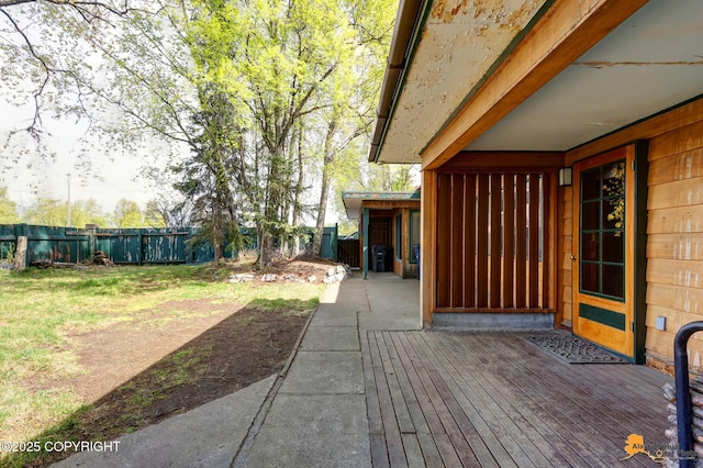 204 E 15th Ave, Anchorage, AK 99501 - view of wooden deck