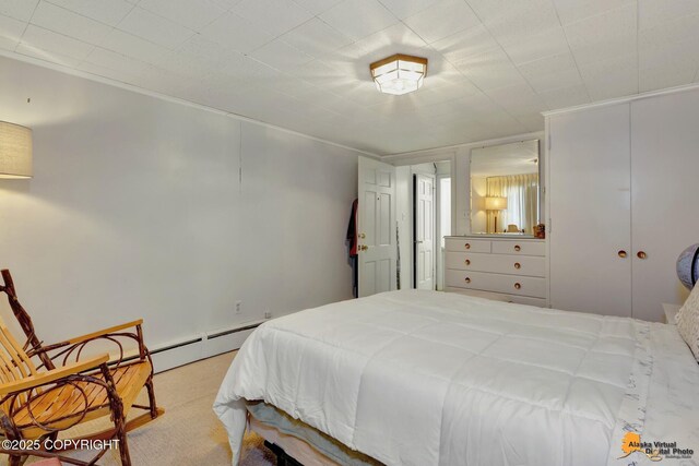 204 E 15th Ave, Anchorage, AK 99501 - carpeted bedroom with ornamental molding