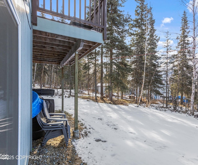 25656 Bendilent Cir, Eagle River, AK 99577 - view of snowy yard