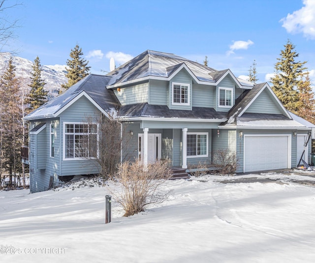 25656 Bendilent Cir, Eagle River, AK 99577 - view of front of property with an attached garage