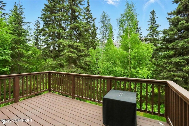 25656 Bendilent Cir, Eagle River, AK 99577 - view of wooden deck