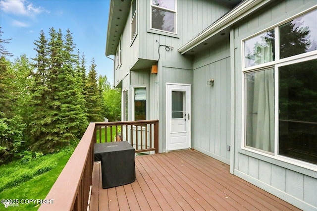 25656 Bendilent Cir, Eagle River, AK 99577 - view of wooden terrace